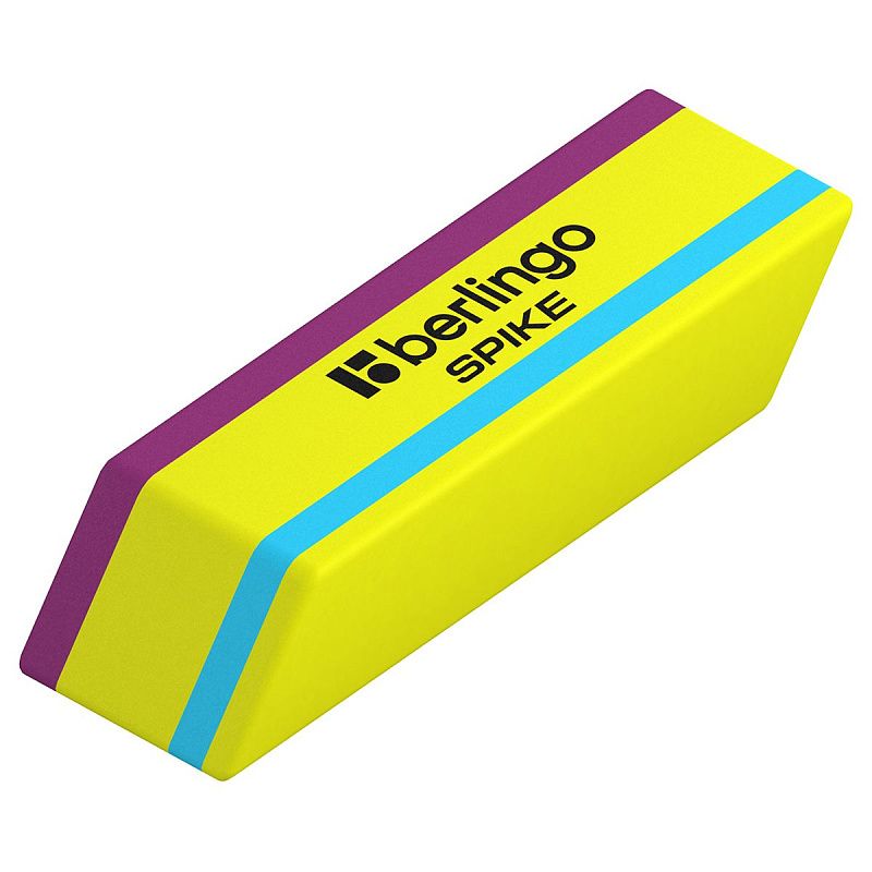 Ластик Berlingo "Spike", скошенный, термопластичная резина, 50*18*9мм 