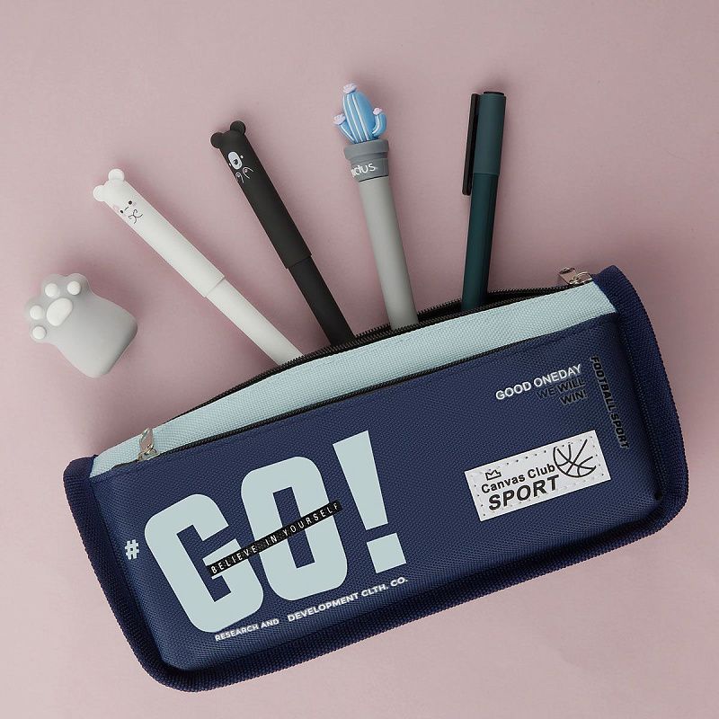 Пенал мягкий 215*90*55 MESHU "Go", полиэстер 