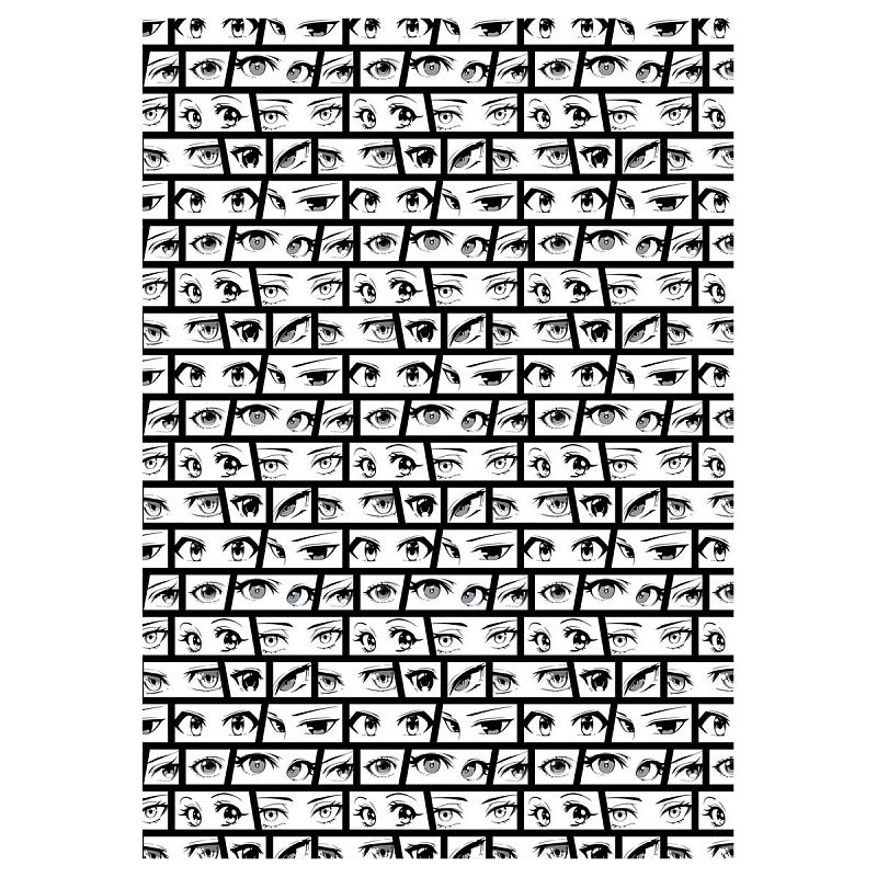 Упаковочная бумага глянц. 70*100см, MESHU "Anime", 80 г/м2, ассорти, 5 дизайнов