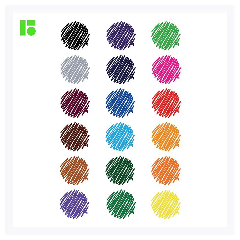 УЦЕНКА - Фломастеры Berlingo "Жил-был кот", 18цв., смываемые, блистер (осн 231624) 