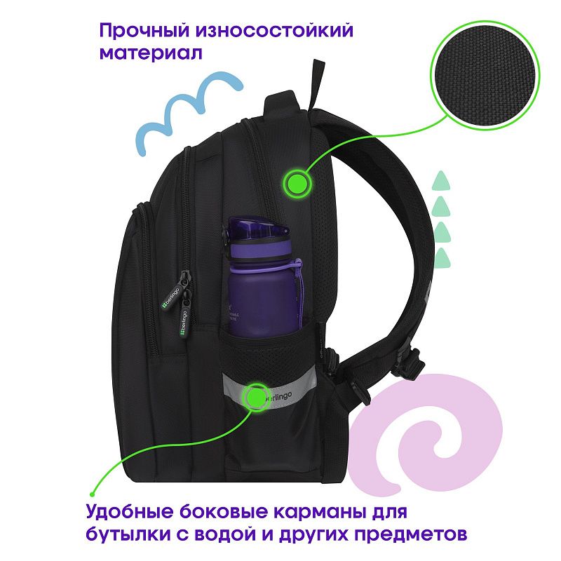 Рюкзак Berlingo Comfort "Next level" 38*27*18см, 3 отделения, 2 кармана, эргономичная спинка 