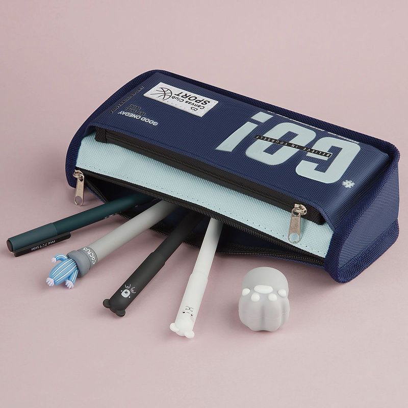 Пенал мягкий 215*90*55 MESHU "Go", полиэстер 