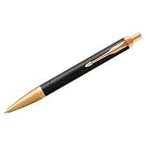 Ручка шариковая Parker "IM Premium Black/Gold GT" синяя, 1,0мм, кнопочн., подарочная упаковка