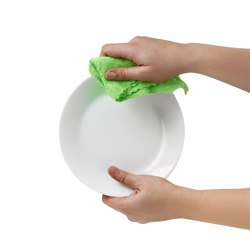 Салфетки для уборки Vega, набор 10шт., микрофибра, 30*30см, европодвес, цвет ассорти