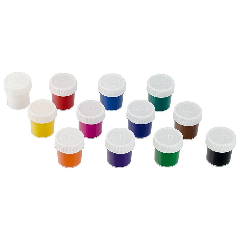 Краски акриловые декоративные Гамма "Хобби", 12 цветов, 20мл, картон. упаковка NEW