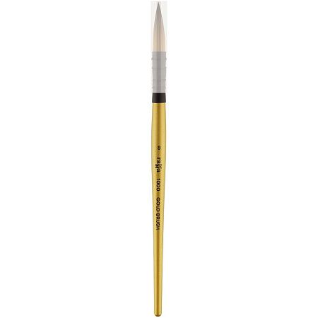 Кисть художественная синтетика Гамма "GOLD BRUSH", круглая №8, французское крепление, короткая ручка