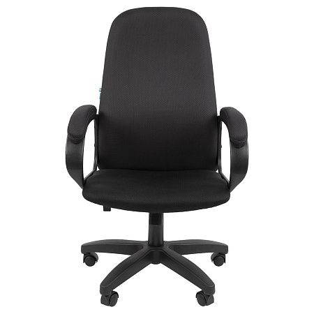 Кресло руководителя Helmi HL-E79 "Elegant", PL, ткань TW черная/серая, механизм качания