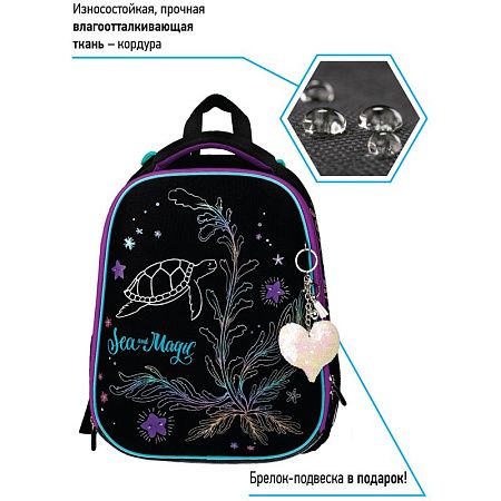 Ранец Berlingo Expert "Sea magic" 37*28*16см, 2 отделения, 2 кармана, анатомическая спинка 