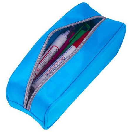 Пенал-косметичка BRAUBERG, мягкий, "KING SIZE BLUE", 20х8х9 см, 229018 
