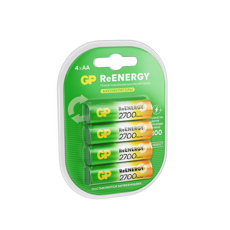 Аккумулятор GP AA (HR06) 2700mAh 4BL