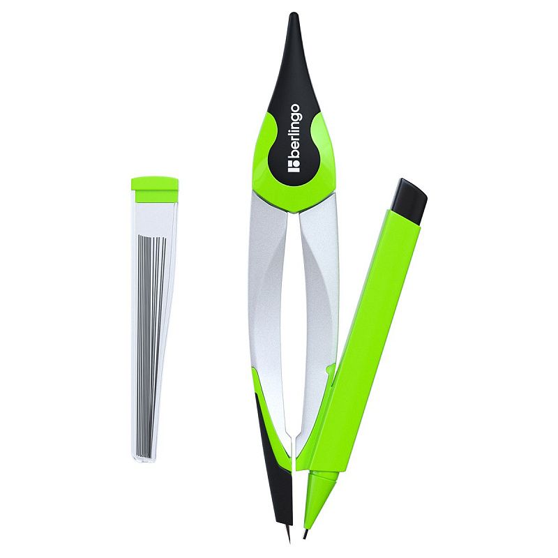 Готовальня Berlingo "Optimum +", 2 предмета, циркуль 135мм, пластиковый футляр 