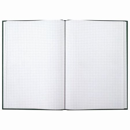 Книга учета 96 л., клетка, твердая, бумвинил, блок офсет, А4 (200х290 мм), BRAUBERG, зеленая, 130222