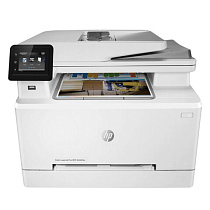 картинка МФУ лазерное ЦВЕТНОЕ HP Color LaserJet Pro M283fdn "4 в 1", 21 стр./мин, 40000 стр./месяц, ДУПЛЕКС, сетевая карта, 7KW74A от магазина