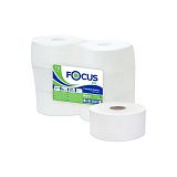 Бумага туалетная Focus Eco Jumbo, 1 слойн, 525м/рул., тиснение, белая