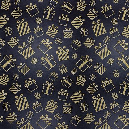 Бумага упаковочная "Golden pattern", 70x100 см, 10 дизайнов ассорти, ЗОЛОТАЯ СКАЗКА, 591912