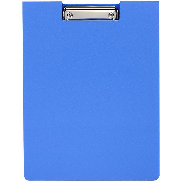 Папка-планшет с зажимом OfficeSpace А4, 1800 мкм, пластик (полифом), синий