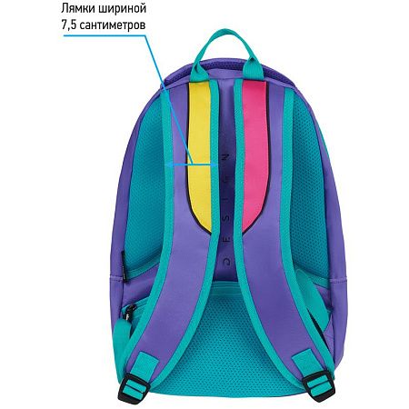 Рюкзак Berlingo inStyle "Color Block" 41*27*20см, 3 отделения, 1 карман, эргономичная спинка 