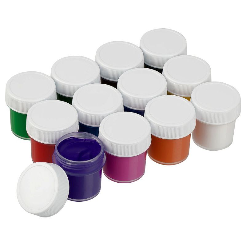 Гуашь с наклейками Мульти-Пульти "Волшебник Изумрудного Города", 12 цветов, 17,5мл, картон