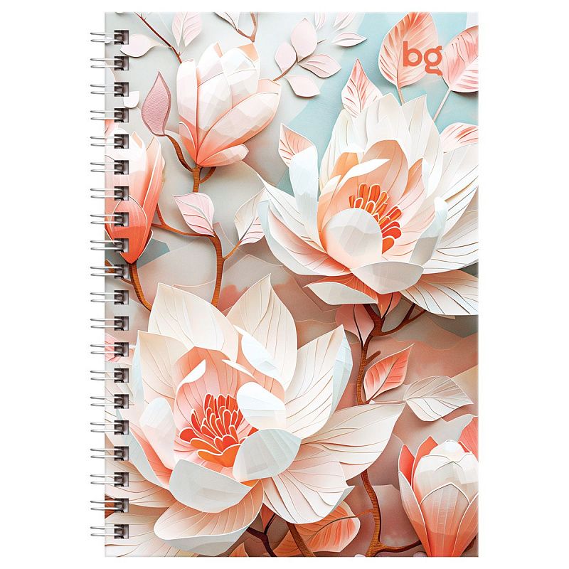 Записная книжка А6 80л., на гребне BG "Paper art"