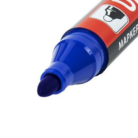 Маркер перманентный ULTRA MARKER, СИНИЙ, 3,5 мм, с клипом, BRAUBERG, 152206 