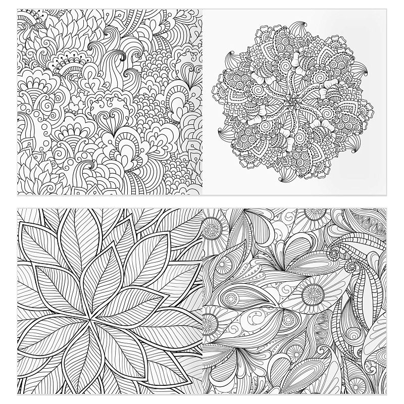 Раскраска для взрослых 228*228 ТРИ СОВЫ "Антистресс-терапия. Узоры", 64стр., склейка