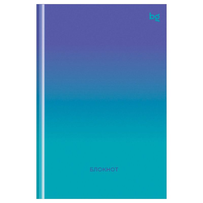 Бизнес-блокнот А6, 64л., евроформат, BG "Bright monocolor", глянцевая ламинация