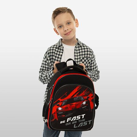 Ранец Berlingo Expert Plus "Fast Track" 38*29*15см, 2 отделения, 2 кармана, анатомическая спинка 