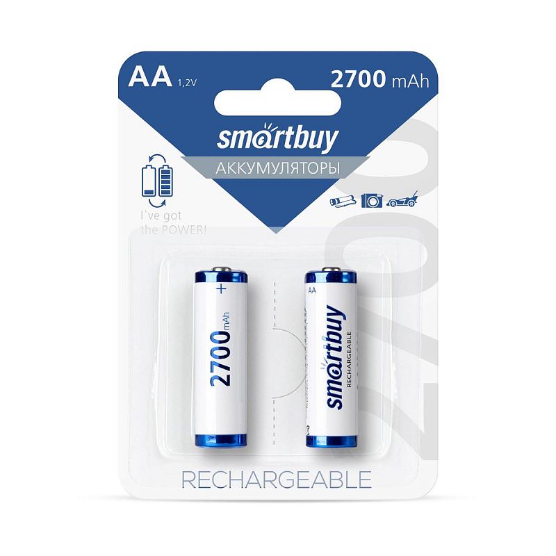 Аккумулятор Smartbuy AA (HR06) 2700mAh 2BL