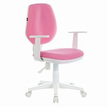 Кресло BRABIX "Fancy MG-201W", с подлокотниками, пластик белый, розовое, 532409, MG-201W_532409 Кресло BRABIX "Fancy MG-201W", с подлокотниками, пластик белый, розовое, 532409, MG-201W_532409