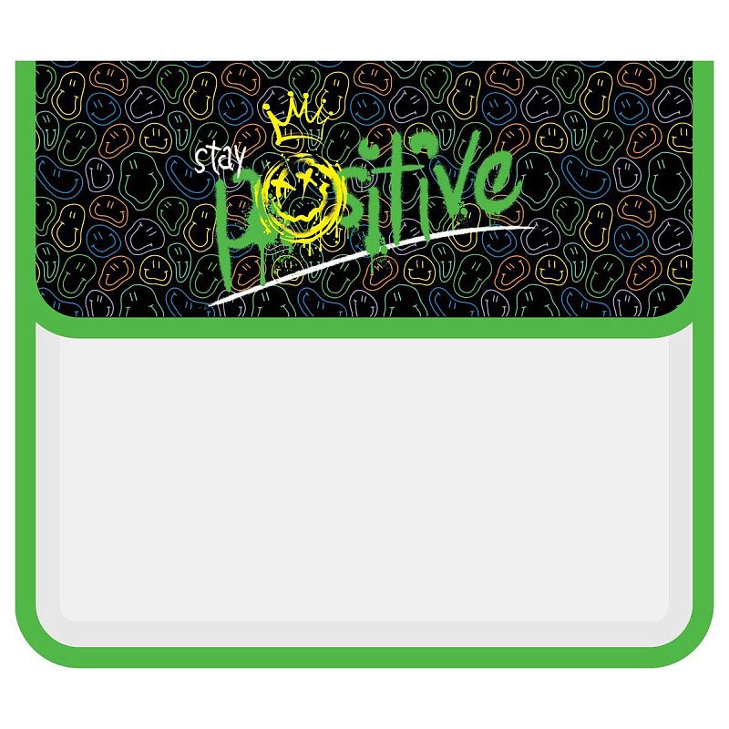 Папка для тетрадей 1 отделение, ArtSpace "Positive smile", А5, пластик, на липучке