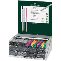 Карандаш ч/г Faber-Castell "Grip 2001" трехгранный, заточен., дисплей