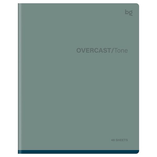 Тетрадь 48л., А5, клетка BG "Overcast", матовая ламинация, выб.лак