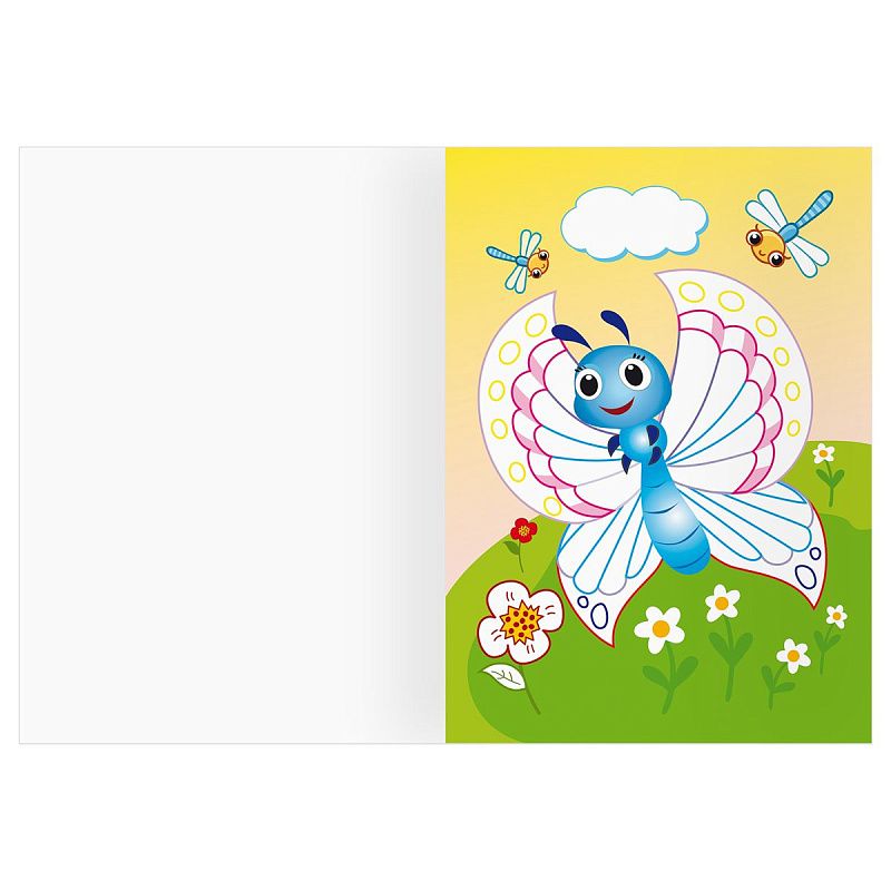 Раскраска А5 ТРИ СОВЫ "Мир насекомых", 8стр., цветной фон