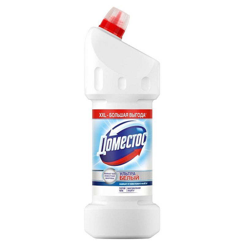 Средство для туалета Domestos "Ультра белый", гель, 1,5л 