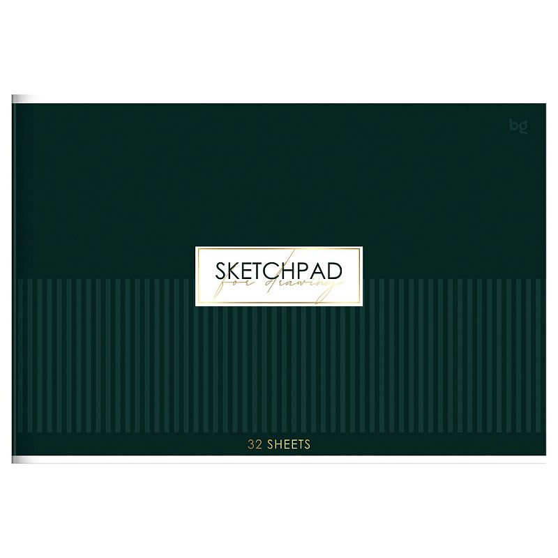 Альбом для рисования 32л., А4, на скрепке BG "Minimal", тиснение фольгой