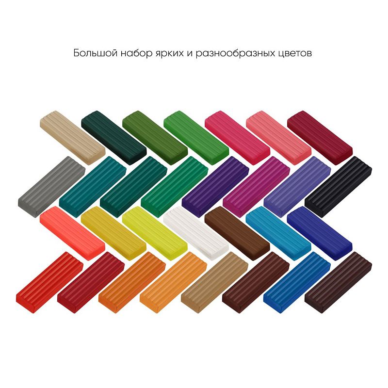 УЦЕНКА - Пластилин Гамма "Мультики", 30 цветов, 600г, со стеком, картон. упаковка