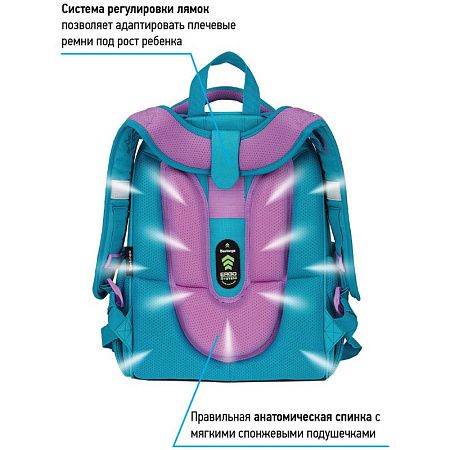 Ранец Berlingo Expert "Little foxy" 37*28*16см, 2 отделения, 2 кармана, анатомическая спинка 