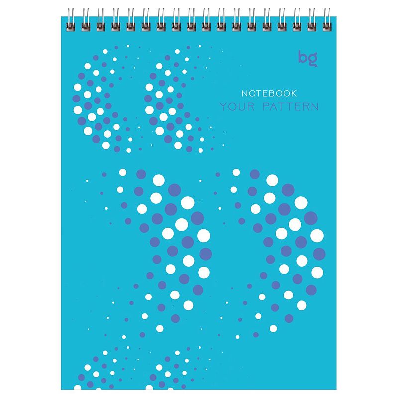 Блокнот А5 40л. на гребне BG "Your pattern"