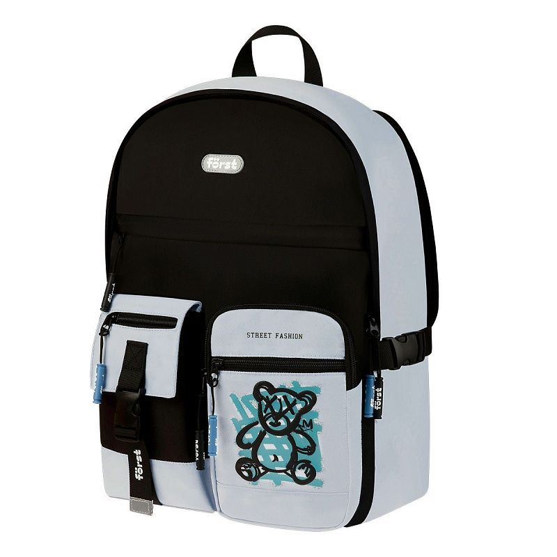 Рюкзак Först F-Teens "Street Fashion" 40*28*15см, 1 отделение, 7 карманов, уплотненная спинка