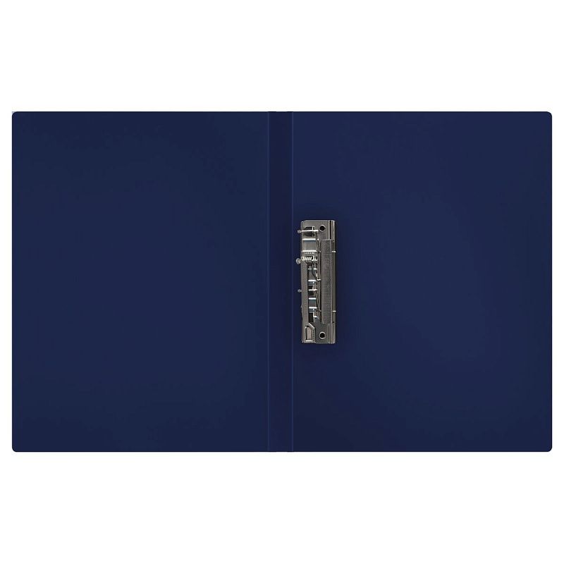 Папка с боковым зажимом СТАММ "Герб" А4, 17мм, 700мкм, пластик, сапфир 