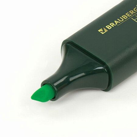 Текстовыделитель BRAUBERG "ORIGINAL", ЗЕЛЕНЫЙ, линия 1-5 мм, 151682 