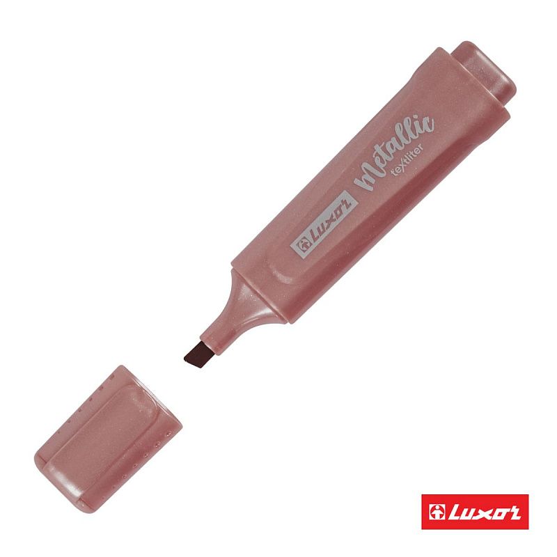 Текстовыделитель Luxor "Textliter Metallic" бронзовый, 1-5мм. 