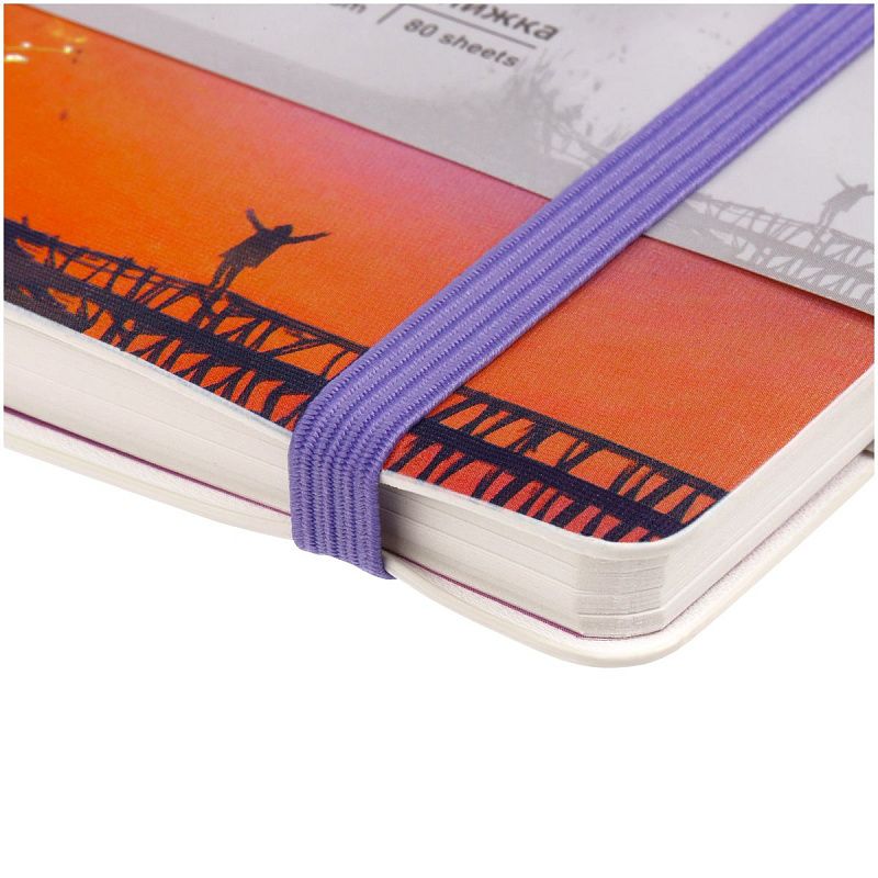 Записная книжка А6 80л. ЛАЙТ, кожзам, Greenwich Line "Power of nature", с резинкой, тиснение фольгой, блок в клетку