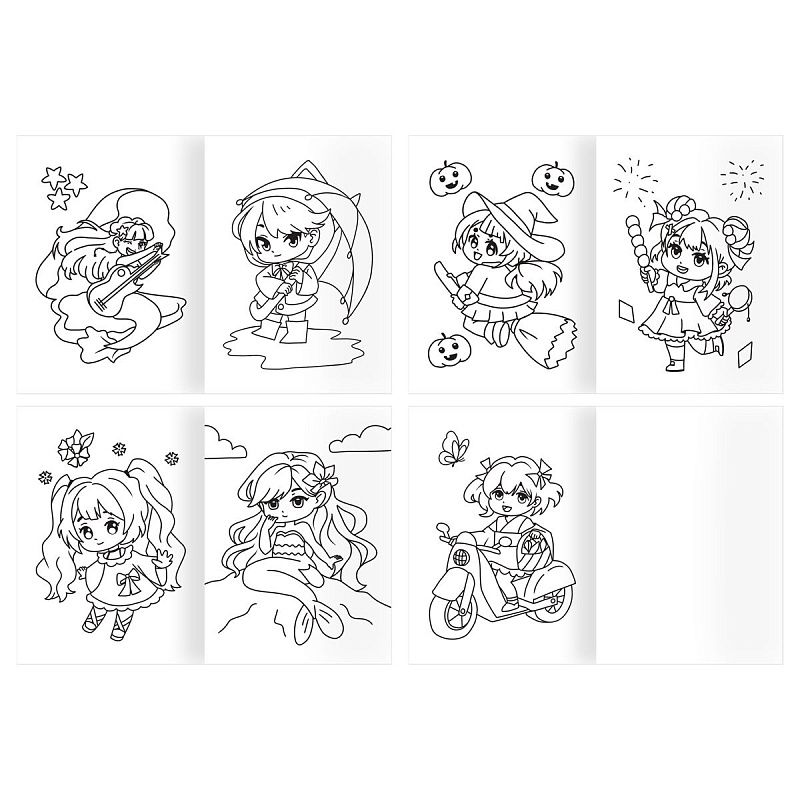 Раскраска А5, 16 стр., ТРИ СОВЫ "Для девочек"