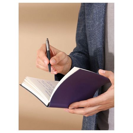 Ручка шариковая Parker "Jotter Originals Black Chrome CT" синяя, 1,0мм, кнопочн., подарочная упаковка 