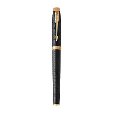 Ручка-роллер Parker "IM Premium Black/Gold GT" черная, 0,8мм, подарочная упаковка 