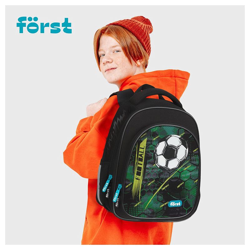 Ранец Först F-Light "Football team" 36*27*15см, 2 отделения, 2 кармана, анатомическая спинка 