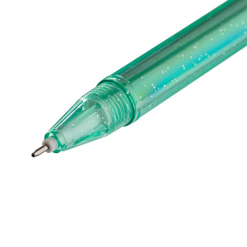 Ручка гелевая стираемая MESHU "Funny smile" синяя, 0,5мм, корпус ассорти, с топпером 