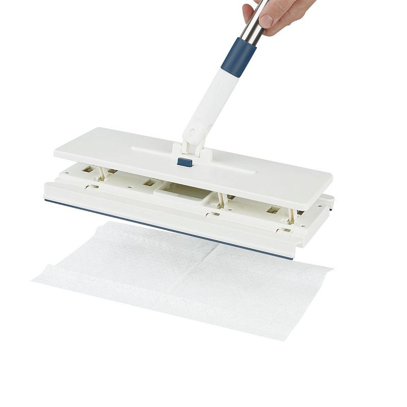 Швабра с самозахватывающим механизмом (10 тряпок для уборки в комплекте)