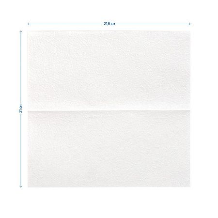 Полотенца бумажные лист. OfficeClean Professional(V-сл) (H3), 1-слойные, 250л/пач., 21*21,6, тиснение, белые 